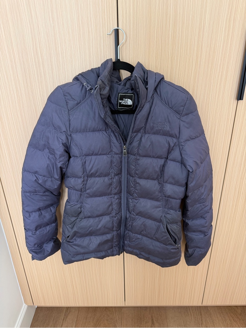 The North Face Kids Hooded Puffer Jacket - Slate Gray